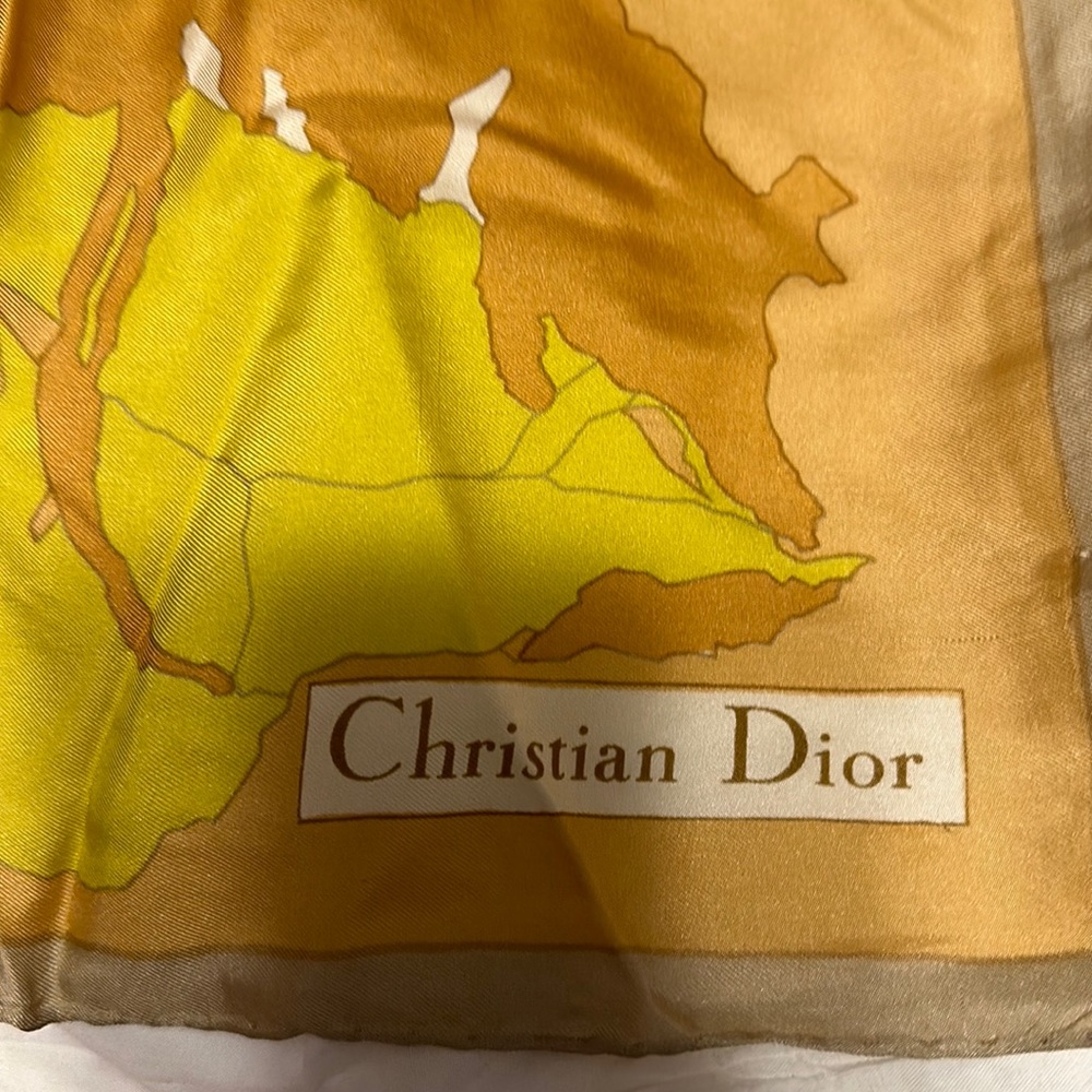 Christian Dior vintage floral scarf